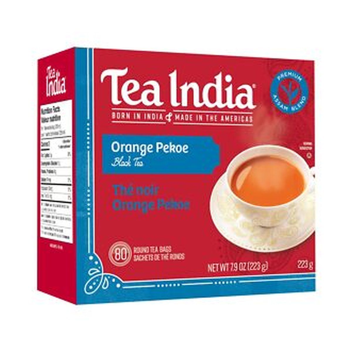 TEA INDIA ORANGE PEKOE TEA 80 BAGS 182 gm - Image 1