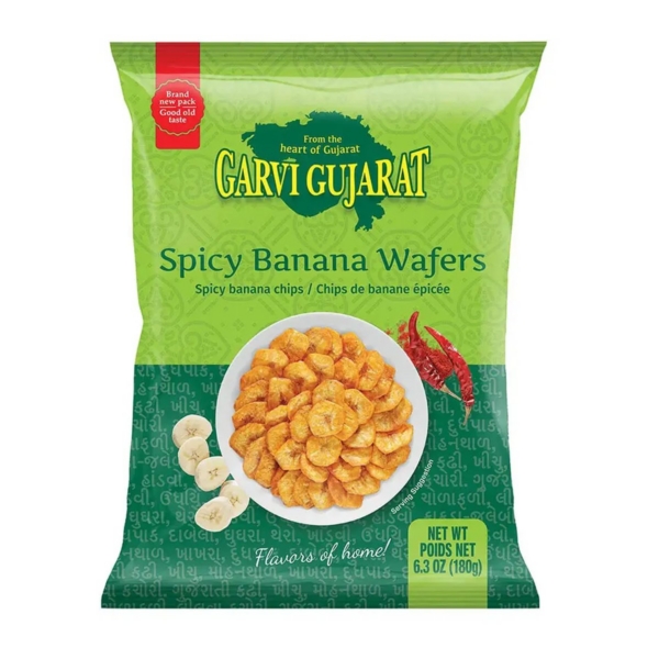GARVI GUJRAT SPICY BANANA WAFER 10 OZ