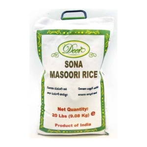 DEER SONA MASOORI RICE 20LB