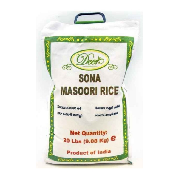 DEER SONA MASOORI RICE 20LB