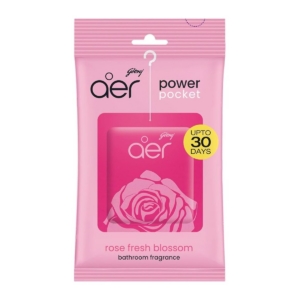 GODREJ AER POWER POCKET ROSE  BATHROOM FRAGRANCE