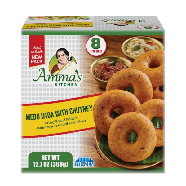 AMMA KITCHEN  MEDUVADA  W CHUTNEY 8PC