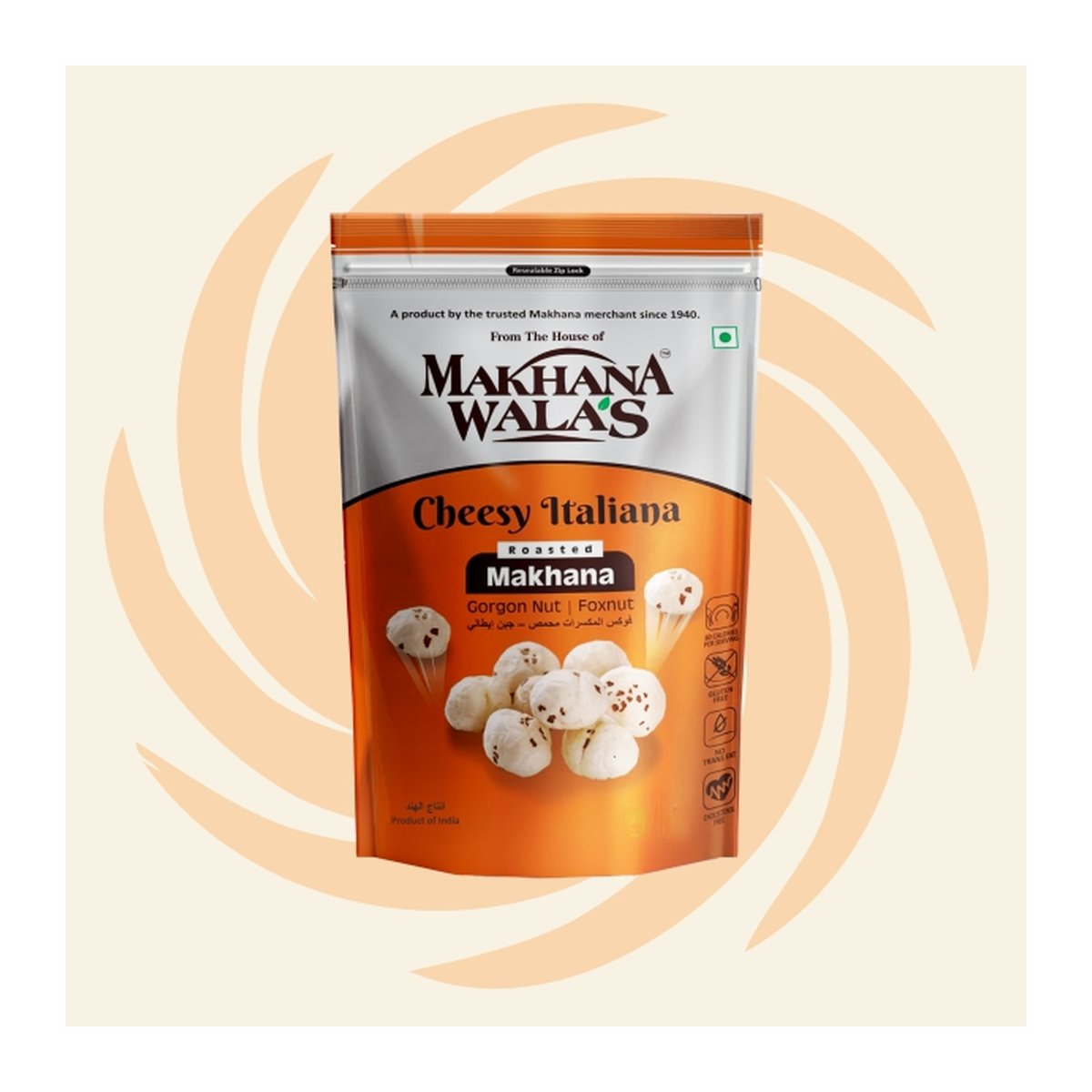 MAKHANAWALA"S CHEESY ITALIANA 60G - Image 1