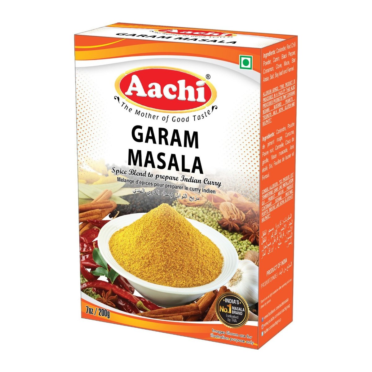 AACHI GARAM MASALA 3.5OZ - Image 1