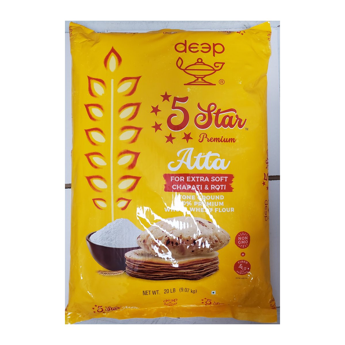 DP 5STAR PREMIUM ATTA 20LB - Image 1