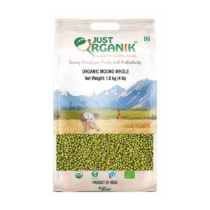 JUST ORG MOONG WHOLE 4LB