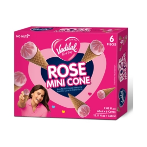 VADILAL MINI CONE ROSE 6PC