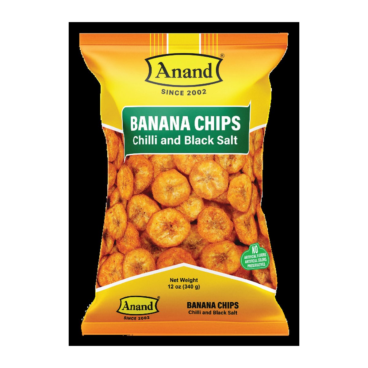 ANAND BANANA  CHILI & BLACK SALT CHIPS 12OZ - Image 1