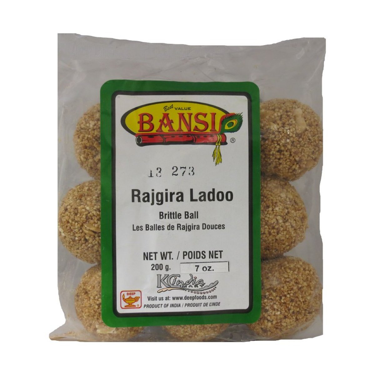 KRUSHNA RAJGIRA LADOO 3.5OZ - Image 1