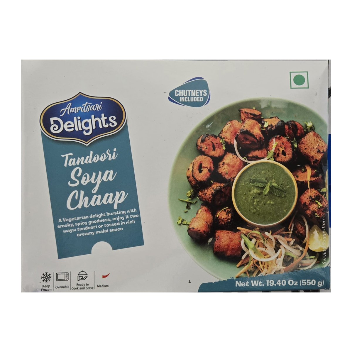 DELIGHTS SOYA TIKKA CHAAP 850G - Image 1