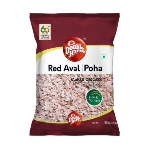 DOUBLE HORSE RED THIN POHA (AVAL) 500GM