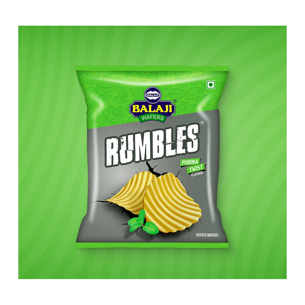 BALAJI RUMBLES WAFERS (PUDINA)  4OZ - Image 1