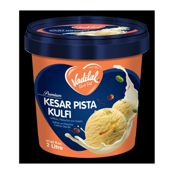 VADILAL KESAR PISTA 2LT ICE CREAM