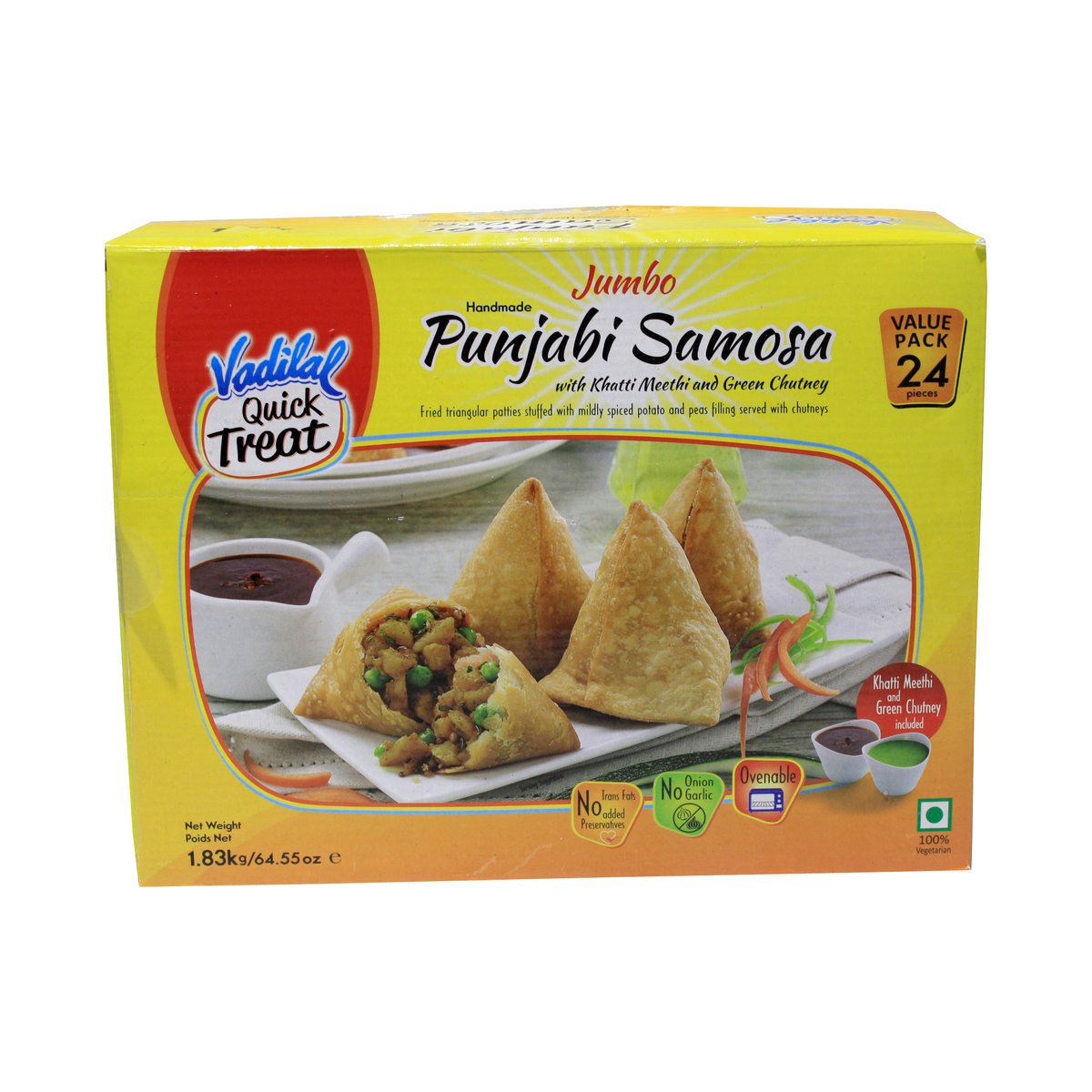 VADILAL PUNJABI SAMOSA 24 PIEC - Image 1