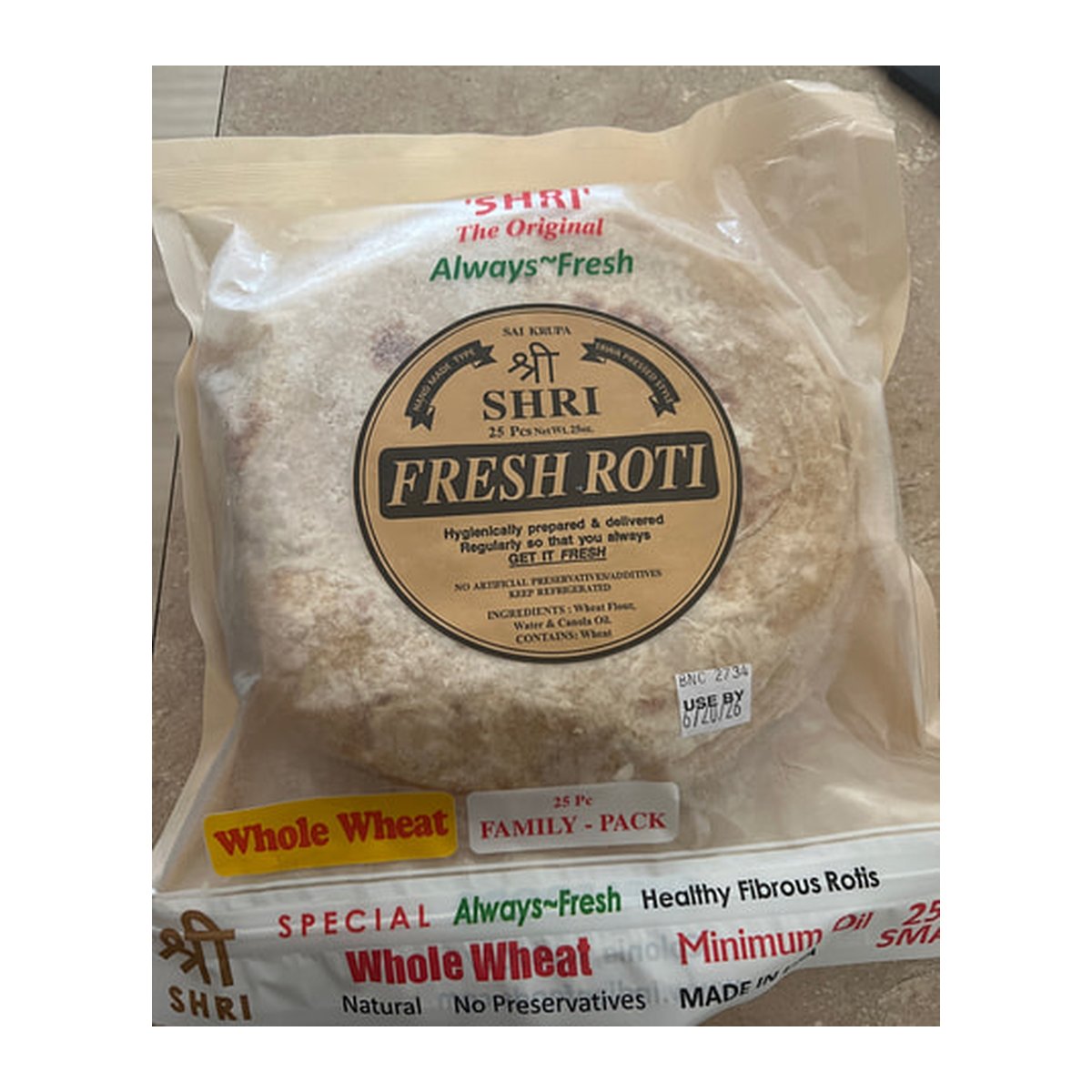 WWH ROTI 6PC BIG SHREE - Image 1