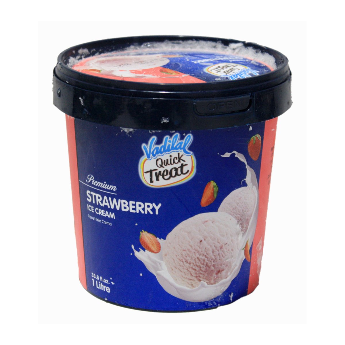 VADILAL STRAWBERRY ICE CREAM 1 LITER - Image 1